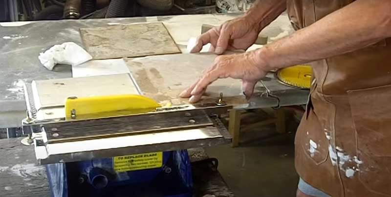 Cut Marble with a tile saw