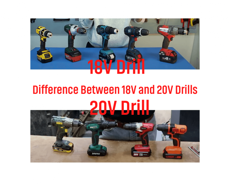 Difference Between 18V and 20V Drills