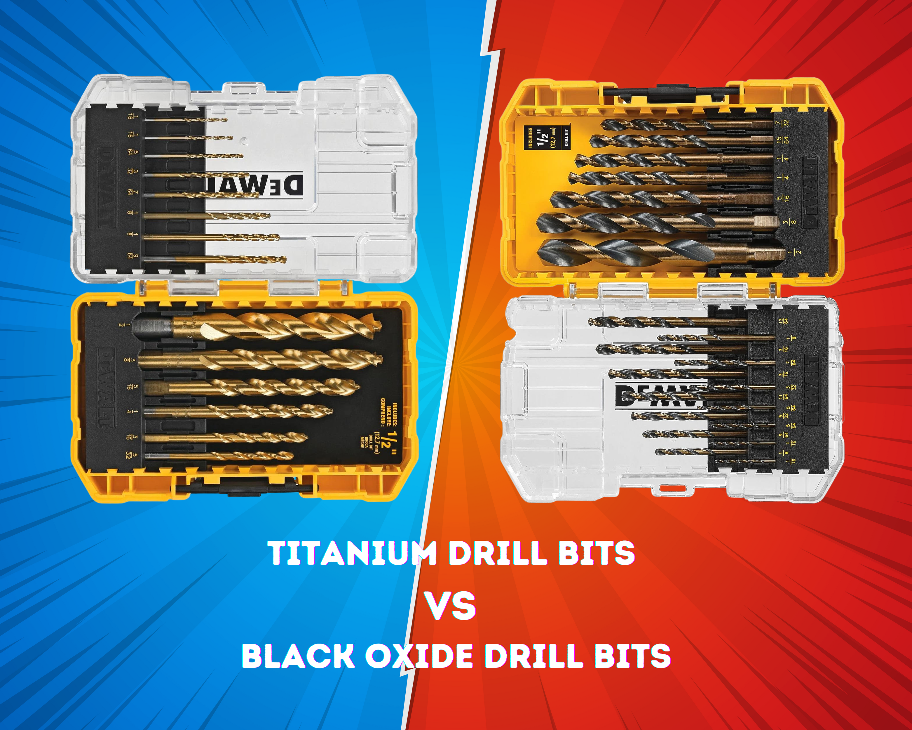 Titanium vs Black Oxide Drill Bits